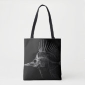 Gothic Fish Skeleton X-Ray Tote Bag (Voorkant)