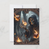 Gothic Flames, de bewaker van de brandende dobbels Bedankkaart (Achterkant)