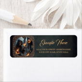 Gothic Flames, de bewaker van de brandende dobbels Etiket (Insitu)