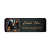Gothic Flames, de bewaker van de brandende dobbels Etiket (Voorkant)