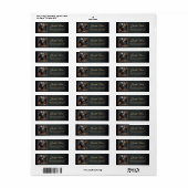 Gothic Flames, de bewaker van de brandende dobbels Etiket (Full Sheet)