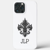 Gothic Fleur-de-lis iPhone Case (Achterkant)
