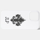 Gothic Fleur-de-lis iPhone Case (Achterkant (horizontaal))
