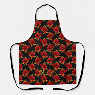 Gothic Floral Apron Schort