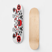 Gothic Floral Artwork Persoonlijk Skateboard (Voorkant)