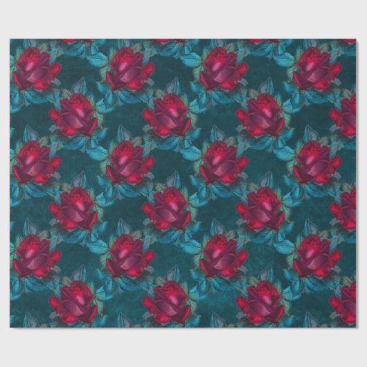 Gothic Floral Cadeaupapier (Vlak)