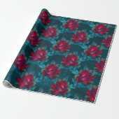 Gothic Floral Cadeaupapier (Uitgerold)