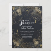 Gothic Floral Dark Moody Vrijgezellenfeest Kaart (Voorkant)