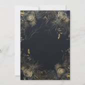 Gothic Floral Dark Moody Vrijgezellenfeest Kaart (Achterkant)