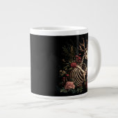 Gothic Floral Deer Skeleton Grote Koffiekop (Voorkant rechts)