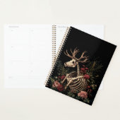 Gothic Floral Deer Skeleton Planner (Display)