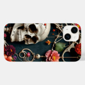 Gothic Floral Harmony Telefoonhoesje Case-Mate iPhone Case (Achterkant (horizontaal))
