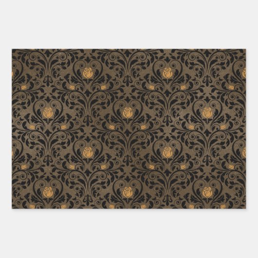  Gothic Floral Inpakpapier Vel (Voorkant 3)