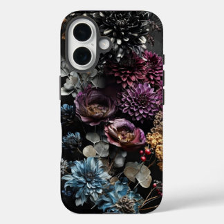 Gothic Floral iPhone 16 Hoesje