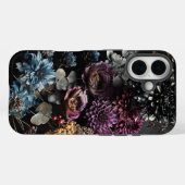 Gothic Floral iPhone 16 Hoesje (Achterkant (horizontaal))