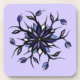 Gothic Floral Mandala Monsters and Teeth Bier Onderzetter