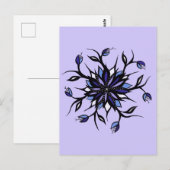 Gothic Floral Mandala Monsters and Teeth Briefkaart (Voorkant / Achterkant)