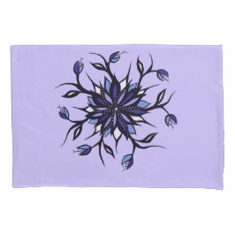 Gothic Floral Mandala Monsters and Teeth Kussensloop