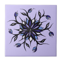 Gothic Floral Mandala Monsters and Teeth