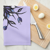 Gothic Floral Mandala Monsters and Teeth Theedoek (Quarter Fold)