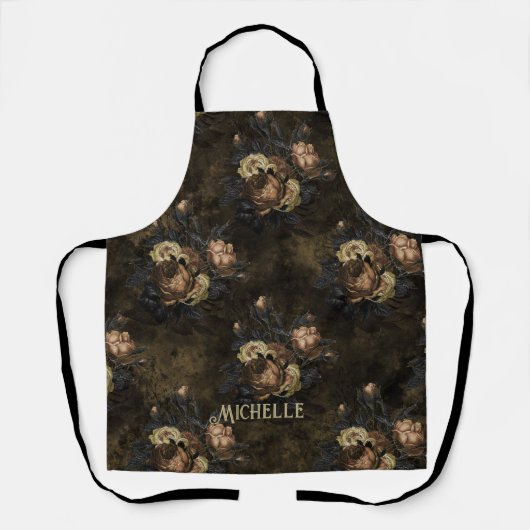  Gothic Floral op maat Schort (Voorkant)