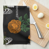 Gothic Floral op maat Theedoek (Quarter Fold)