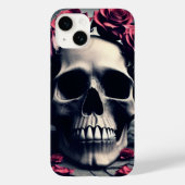 Gothic Floral Skull en Rozen Case-Mate iPhone Case (Achterkant)