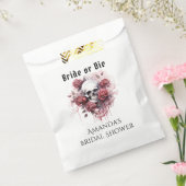 Gothic Floral Skull Vrijgezellenfeest Favor Bag Bedankzakje (Gezegeld)