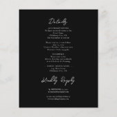 Gothic Floral Skulls Weddenschap in één vlucht (Achterkant)