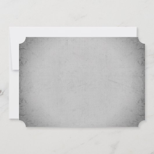 Gothic Floral Spider Halloween Party Kaart (Achterkant)