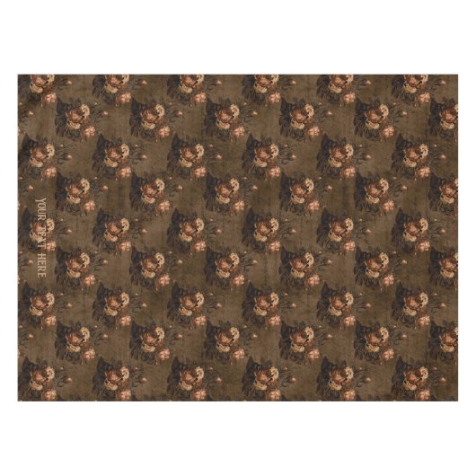  Gothic Floral Tafelkleed (Voorkant (Horizontaal))