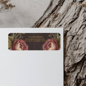 Gothic Floral Victoriaans Vrijgezellenfeest Etiket