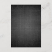 Gothic Flourish Halloween Holiday Dark Wedding Informatiekaartje (Achterkant)