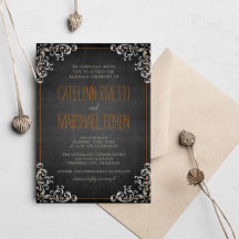 Gothic Flourish Halloween Holiday Dark Wedding