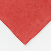 Gothic Flower Retro  Ink Red en Black Name Fleece Deken (Hoek)