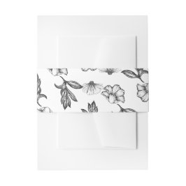 Gothic Flower tattoo Baby shower Uitnodigingen Wikkel