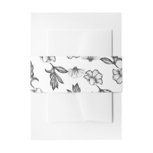 Gothic Flower tattoo Baby shower Uitnodigingen Wikkel