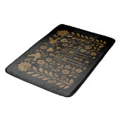 Gothic Folk Art Skeleton Bath Mat (Gekanteld)