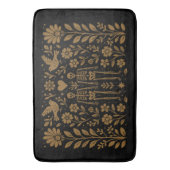 Gothic Folk Art Skeleton Bath Mat (Voorkant Verticaal)