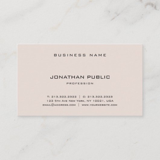 Gothic Font Professional, geavanceerd Eenvoudig Visitekaartje (Achterkant)