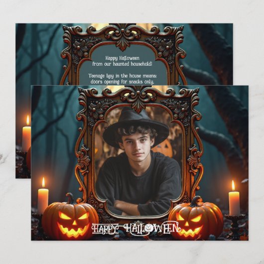 🎃Gothic Forest Glow Aangepaste Fotokaart Kaart (Voorkant / Achterkant)