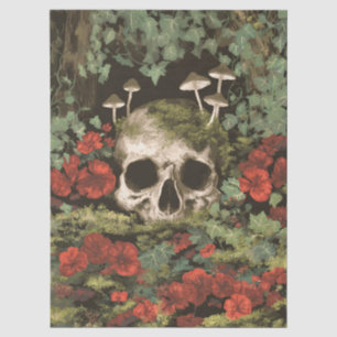 Gothic Forest Schedel Decoupage Tissuepapier