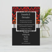 Gothic foto template wedding uitnodiging (Staand voorkant)