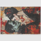 Gothic Frankenstein Monster Bruid Decoupage Tissue Tissuepapier (Voorkant)