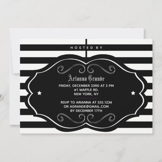 Gothic Friendsmas Invitation Kaart (Achterkant)