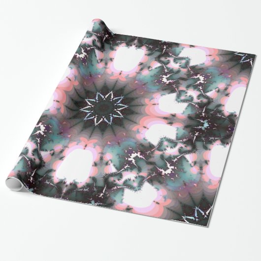 Gothic Frozen Winter Spider Web Cadeaupapier (Uitgerold)