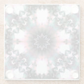 Gothic Frozen Winter Spider Web Glazen Onderzetter (Achterkant)