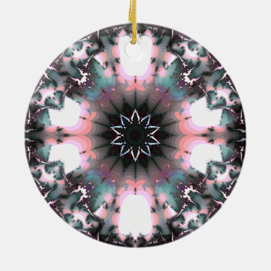 Gothic Frozen Winter Spider Web Keramisch Ornament (Achterkant)