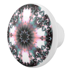 Gothic Frozen Winter Spider Web Keramische Knop