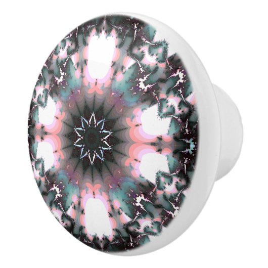 Gothic Frozen Winter Spider Web Keramische Knop (Rechts)